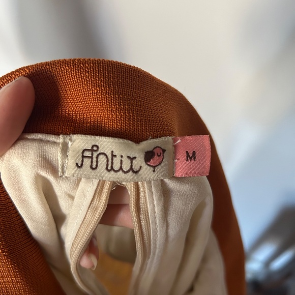 Antix Border Print Button Down Day Dress Medium - Picture 10 of 10